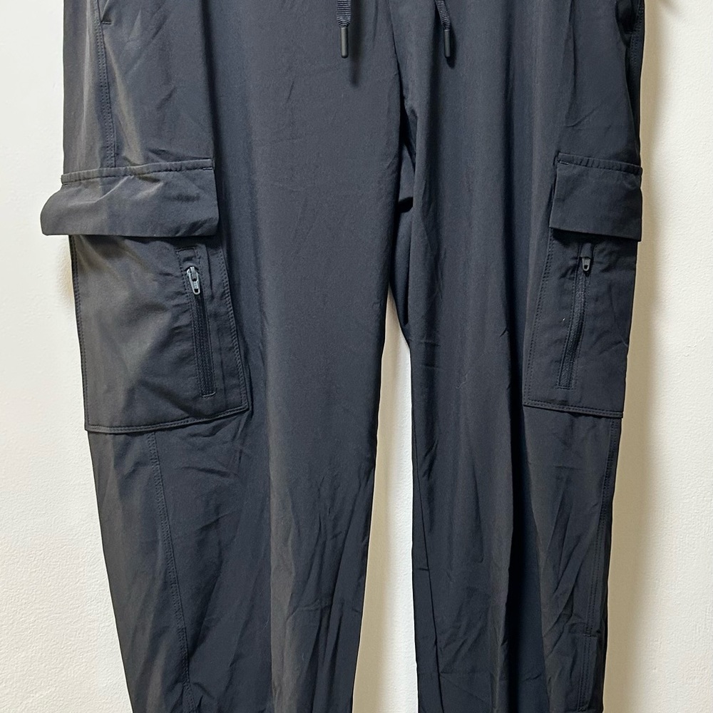 Target Black Cargo Joggers with Relaxed Fit and Elastic Cuffs